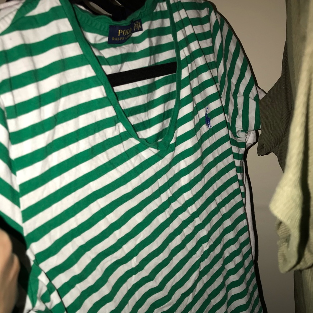 Striped polo shirt